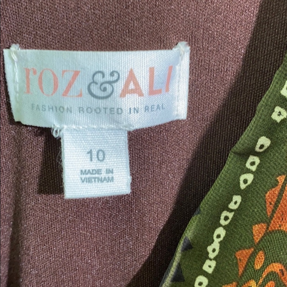 Roz & Ali Boho Dress Size 10 - Picture 4 of 7